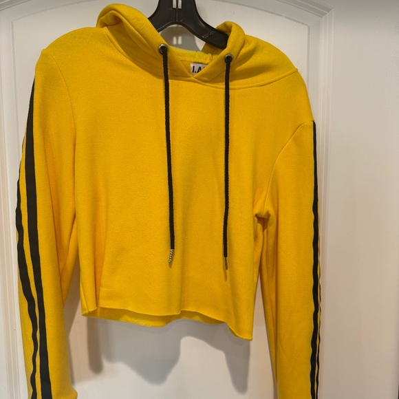 I.AM.GIA yellow cropped hoodie - Picture 1 of 4